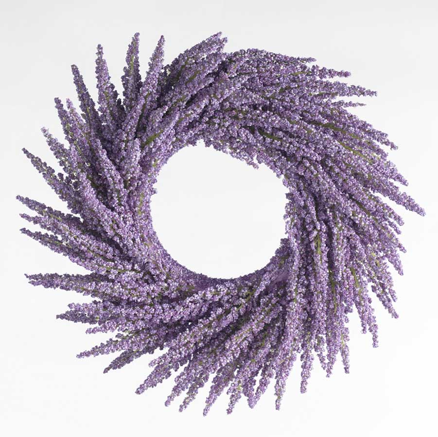 12 Inch Purple Floral Wreath
