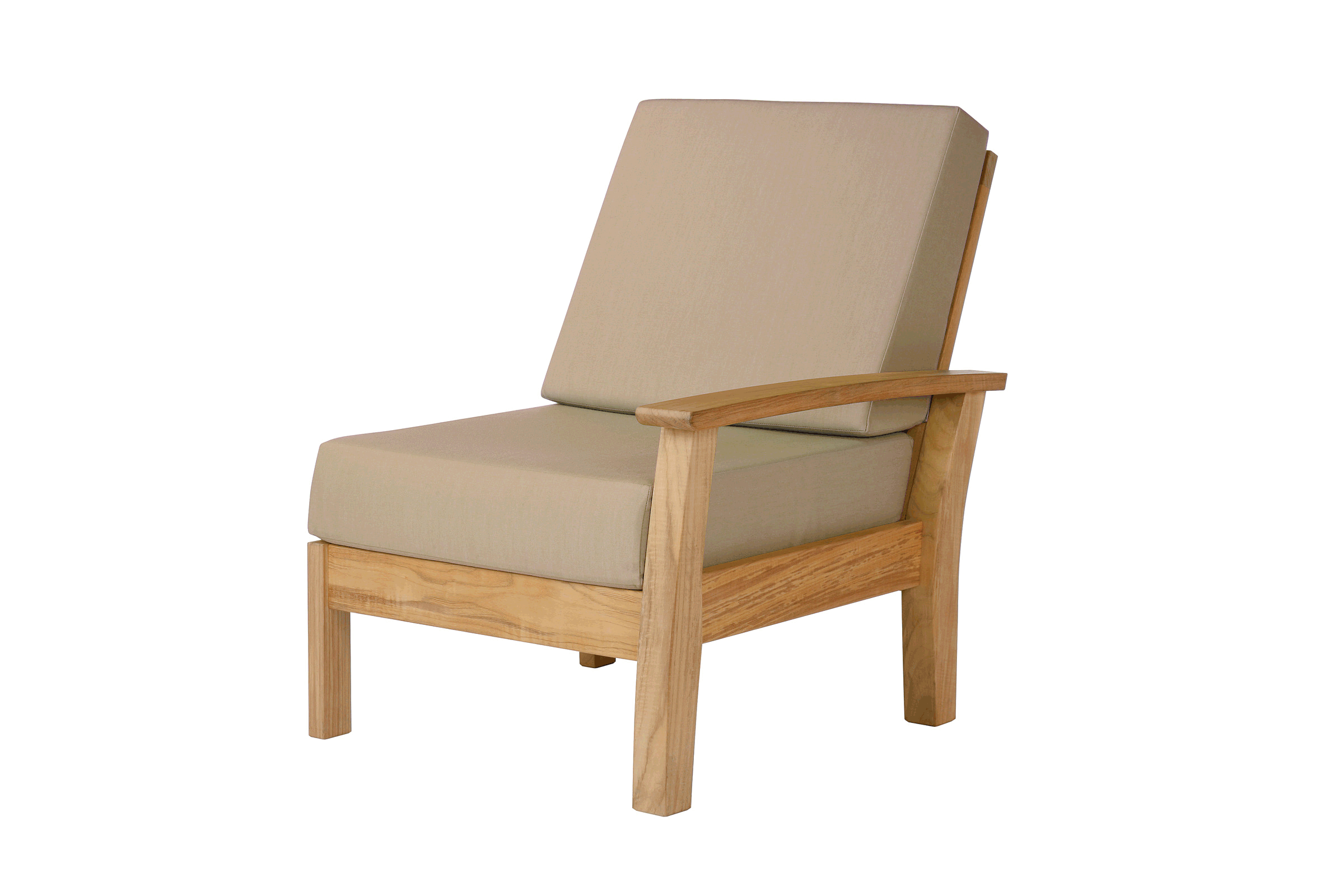 Barlow Tyrie Haven Teak Deep Seating Right Arm Facing Frame