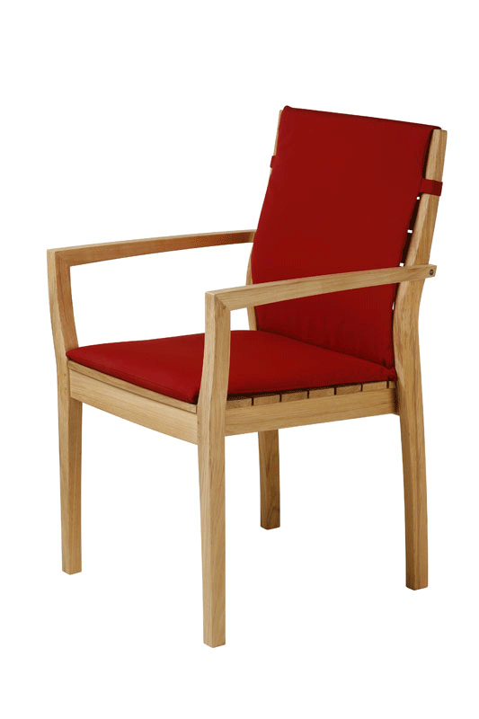 Barlow Tyrie Horizon Stacking Armchair Seat and Back Cushion
