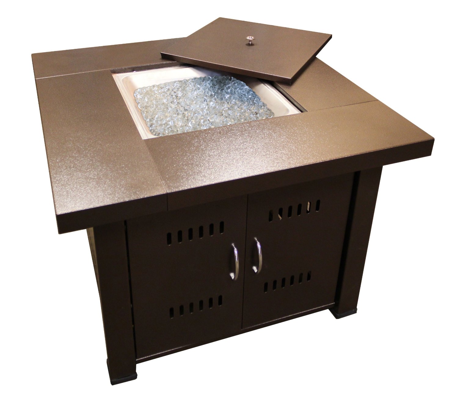Square Fire Pit with Lid