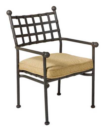 Landgrave Acropolis Cast Aluminum Dining Arm Chair