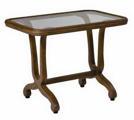 Landgrave Cozumel  Cast Aluminum Side Table with Glass Top