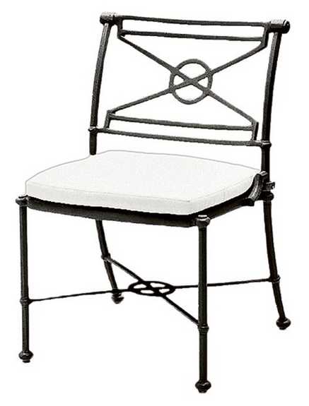 Delphi Aluminum Dining Side Chair – Loose or Attached Cushion