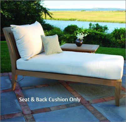 Kingsley-Bate Ipanema Sectional Chaise Seat and Back Cushion