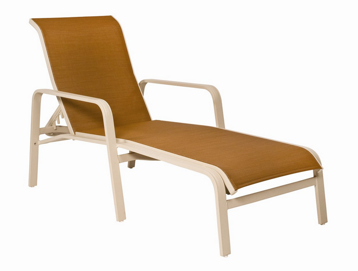 Landings Aluminum Sling Adjustable Chaise Lounge – Stackable