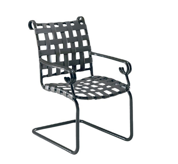 Ramsgate Aluminum Spring Base Dining Arm Chair