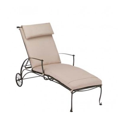 Maddox Wrought Iron Adjustable Chaise Lounge