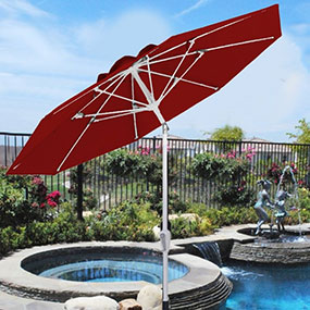 luxe shade patio umbrellas